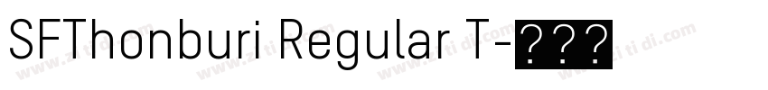 SFThonburi Regular T字体转换